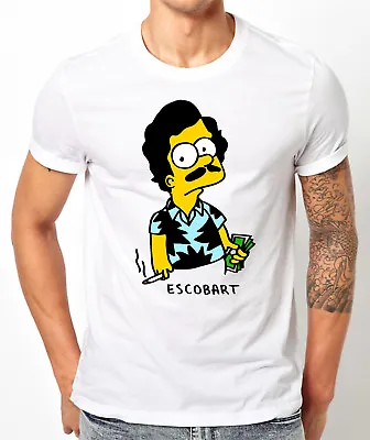 🔥 Escobart T-shirt Funny Pablo Escobar Narcos Inspired Mafia Gang TV Show Tee • $14.95
