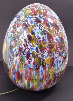 Vintage 1960's Huge Murano Glass Egg Shaped Table Lamp • £2299.99
