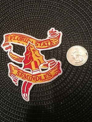 FSU Florida State Seminoles Vintage Embroidered Iron Patch 3.5” X 3” • $5.99