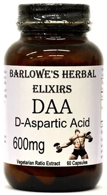 Barlowe's Herbal Elixirs DAA D-Aspartic Acid • $20