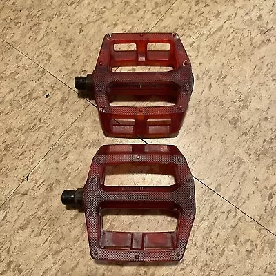 Animal Steven Hamilton Pedals Red Vintage YAN01 Bicycle BMX OG Bikes • $9.90