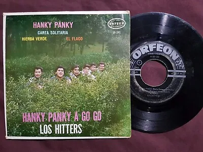 Los Hitters Hanky Panky A Go Go 1966 Mexican Rock Garage 45 Rpm Cardboard Sleeve • $26