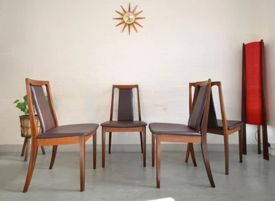 $350 • Buy Mid Century Modern 4 X G-Plan Teak Dining Chairs Retro Danish Style