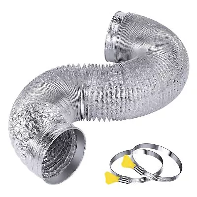 Heavy Duty Dryer Vent Exhaust Hose 4 Inch 5 Feet For Tight SpaceExtra Thick ... • $24.73