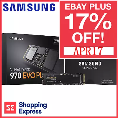 Samsung 1TB 2TB 500GB 250GB SSD 970 EVO Plus M.2 NVMe Internal Solid State Drive • $145