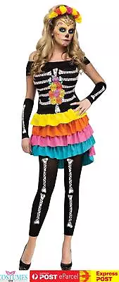 Dia De Los Muertos Mexican Day Of The Dead Skull Spanish Halloween Costume • $91