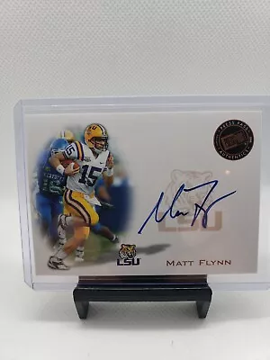 2008 Matt Flynn Press Pass Rookie Auto Lsu Tigers Green Bay Packers • $5.82