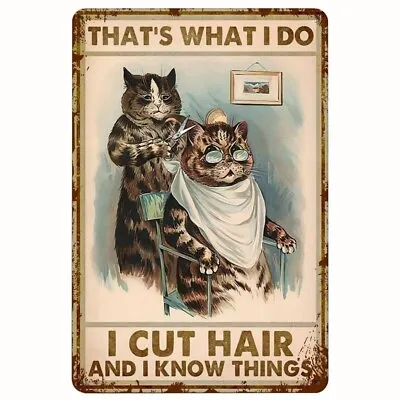 Retro Style Tin Quirky Hairdresser/barbershop Cats - Gift Idea • £3.25