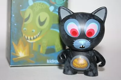 Kidrobot Ferals Scaredy Cat Trikky Black Halloween Amanda Visell Designer  Toy • $30