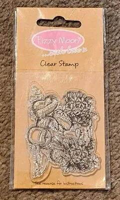 £0.99 • Buy Mini Clear Stamp - Fizzy Moon - Butterfly Bear -  New & Unused