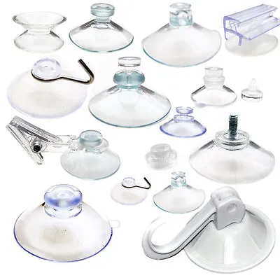 £114.47 • Buy Suction Cups / Hooks Window Suckers Clear Plastic/Rubber/Silicone Any Type