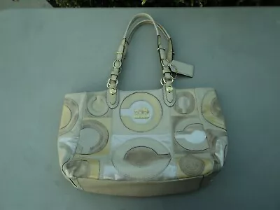 Womens COACH MIA INLAID C Natural Handbag No. E1069-15748 Retails For $398 • $55