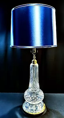 Waterford Antique 1950's Fine Cut Crystal Table Lamp - Massive Inches Tall • $999.99