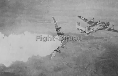 WW2 Picture Photo Burning US Bomber B-24H Liberator Seconds Before Explode 3662 • $5.95