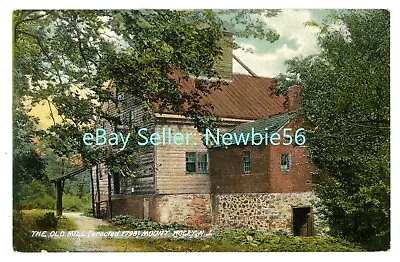 Mount Holly NJ - THE OLD MILL BUILT 1798 - Postcard Burlington County MT • $12.50