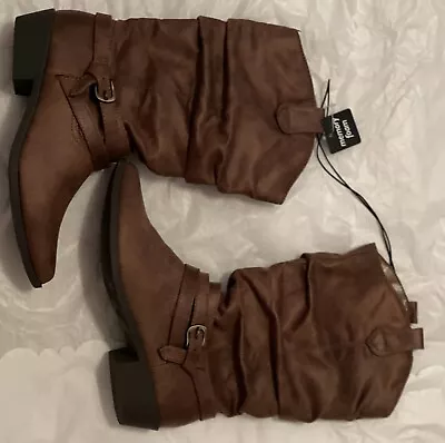 MEMORY FOAM-Ultra Soft Brown Suede Boots Women’s Size 7.5 • $22.50