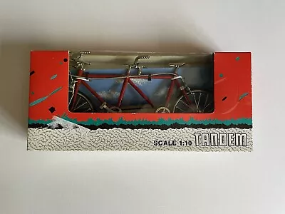 Red Tandem Bike Model Scale 1:10 Diecast Replica Toy MyTek MY-0054 Bicycle • $32.99