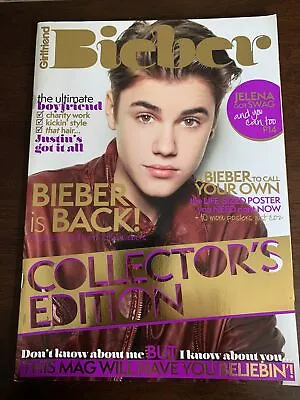 $20 • Buy Justin Bieber - Collector’s Edition Girlfriend Magazine- Inc A Life Size Poster