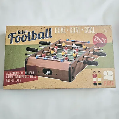 Table Football Goal Goal Goal Table Top Foosball Game Six-A-Side 2 Player Game • £22.99