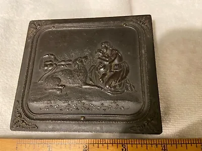 Daguerreotype Union Case Thermoplastic Dog 1857 Man With Tie • $75.99