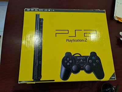 $100 • Buy Sony PlayStation 2 Slim - BOXED Incl. Manual & Games 