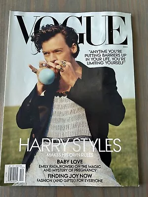 Harry Styles Vogue Magazine US December 2020 • $35