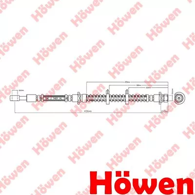 Fits Land Rover Freelander 1.8 2.0 D TD4 2.5 Brake Hose Front Howen • $26.79