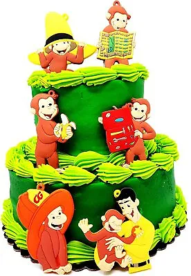 Curious George Cake Topper Set Featuring Curious George The Good Little Monkey • $49