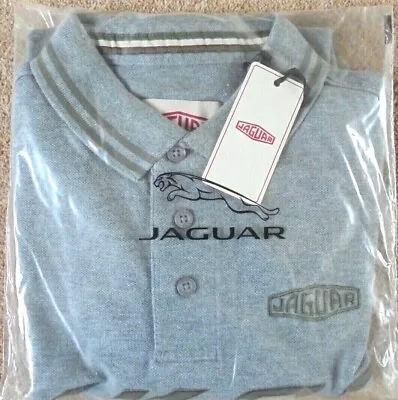 Jaguar Polo Shirt  XKSS D Type OFFICIAL Grey XS New 50JBPM050GMH • £19.66