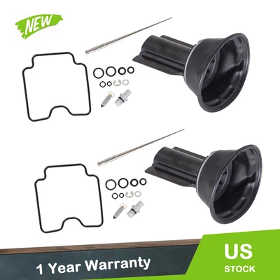 $13.68 • Buy 2 Sets Carburetor Repair Kit Diaphragm For Yamaha XVS1100 V-Star 1999-2007