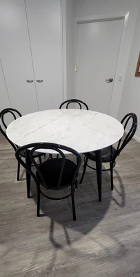 $560 • Buy Marble Topped Table And 4 Chairs