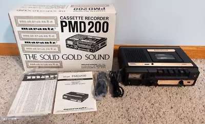 Vintage Marantz PMD-200 Cassette Tape Player Recorder W/ Original Box Parts • $39.99