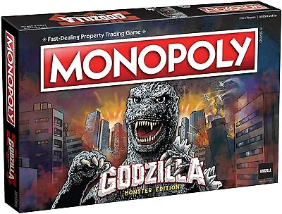 $49.95 • Buy USAOPOLY Monopoly Godzilla Movie Monsters Board Game Free Ship