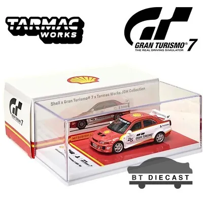 Tarmac Works Gran Turismo 7 1998 Mitsubishi Lancer Evo V Shell 1/64 T64-012-ss22 • $22.90