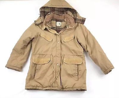 Vintage 1960s 1970s Parka Jacket 60s 70s Clothing Sears Sz 16 Wool Blend Lined • $87.19