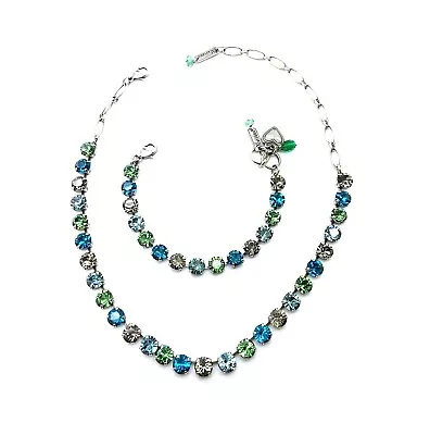 Jewelry Set By Mariana My Treasures Coll. Necklace & Bracelet Green Black Di... • $271