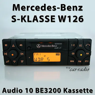 Genuine Mercedes W126 Radio Audio 10 BE3200 Becker Cassette Radio S-Class C126 • $222.30