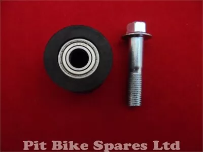 Pit Bike 10mm Bearing Chain Tensioner Roller Guide & Bolt 110cc 125cc 140cc • £5.99