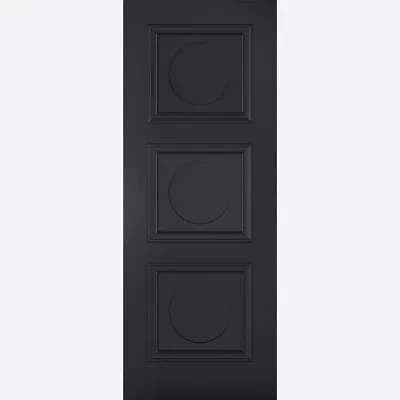 Internal Antwerp  Black Panel FD30 Fire Rated Solid Door • £124.99