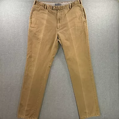 Peter Millar Pants Mens 38x34 Pima Cotton Chino Tan Khakis Trousers Golf Slacks • $19.95
