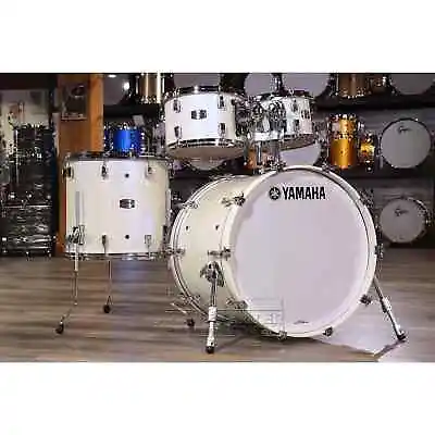 Yamaha Absolute Hybrid Maple 4pc Drum Set Polar White • $3709.99