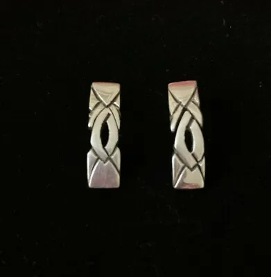 Vintage Mexican Silver Escorcia Designer Earrings .950 MEX TP.120 • $42.90