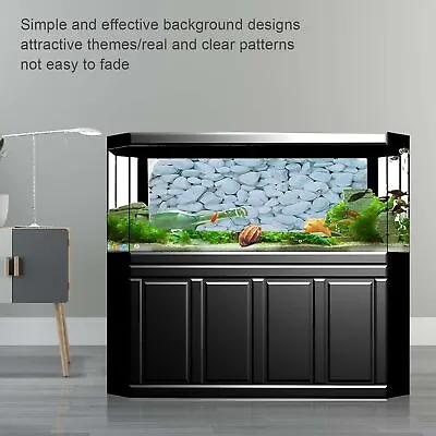 Aquarium Poster Self Adhesive 3D PVC Fish Tank Background Decoration For Fis New • $16.85
