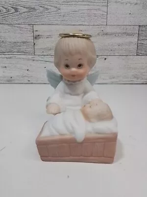 Vintage Holly Babes Angel Baby Jesus Enesco Ruth Morehead Figurine 1993 • $20