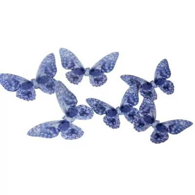 Delft Butterflies Edible Wafer Paper Decorations • £7.99