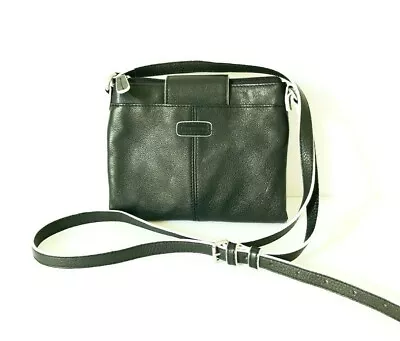 Ellington Leather Crossbody Handbag - Ellington Purse Wallet Black White SALE • $22