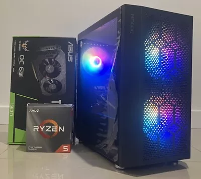 Custom Gaming PC AMD Ryzen 3600x 3.8GHz 8GB Memory 256GB SSD GTX 1660 Ti • $779