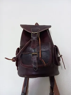 Moroccan Leather Backpack  Mens Backpack • $76.45
