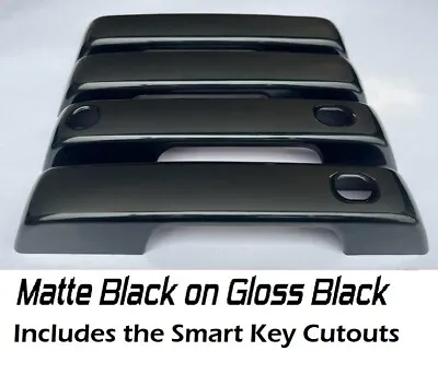 $115 • Buy Custom Matte Black On Gloss Black Door Handle Covers 2021-2023 Ford F-150 F150
