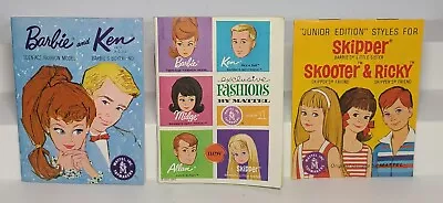 Vintage LOT Of 3 -  1960s Mattel Barbie Fashion Pak Booklets         (B5) • $22.49